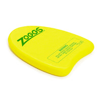 Zoggy Mini Kickboard swimming aid from Zoggs in yellow and green underside