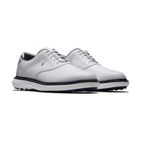 FootJoy Traditions spikeless golf shoe in white.