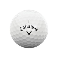 A Callaway Supersoft 23 Golf ball in white.