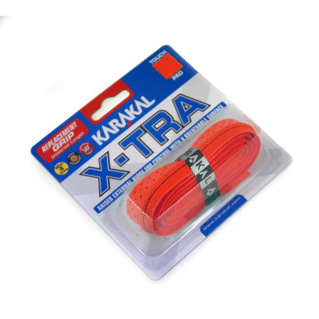 Red Racket Grips Karakal X-TRA Grip Red - Cushioned Racket Grip – Greaves Sports