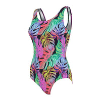 Zoggs thermal Ecofeel Scoopback women's swimsuit - Palm pattern