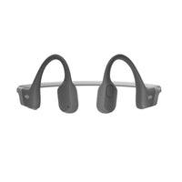 Shokz OpenRun running headphones in grey from the front