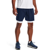 Under Armour Woven Graphic Shorts in academy blue.
