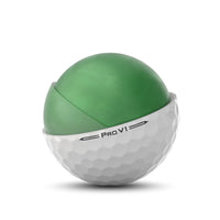 The inside of a Titleist Pro V1 2023 Golf Ball.