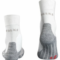 Falke RU3 women's running socks in white.
