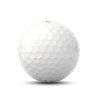 A Titleist Pro V1x golf ball in white.