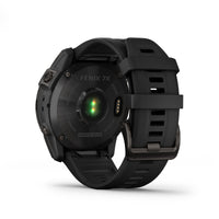 Garmin Fenix 7X Sapphire Solar fitness watch in Carbon grey.