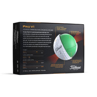 The back of the Titleist Pro V1 2023 Golf Ball box.