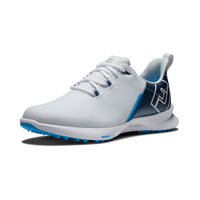 The FootJot Fuel Sport '23 golf shoes in white/navy.