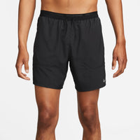 mens Nike DF Stride 2 in 1, 7 inch running shorts in Black.