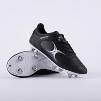 Gilbert Sidestep X15 rugby boots in black.