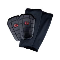 G-Form Pro S shin guards. Slip-in shin pads. Black & red