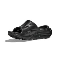 Hoka Ora Recovery Slide 3 in black.