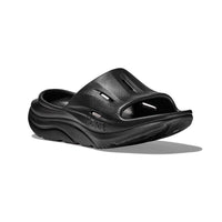 Hoka Ora Recovery Slide 3 in black.