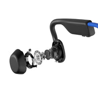 Shokz OpenMove running headphones - blue & black colour