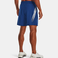 Under Armour Woven Graphic Shorts in blue mirage.