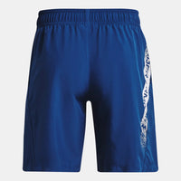 Under Armour Woven Graphic Shorts in blue mirage.